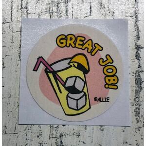 Scratch & sniff happy Allie scented Sticker Matte Single Lemonade
